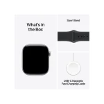 Apple Watch Series 11 Aluminium 42mm Αδιάβροχο με Παλμογράφο (Space Grey Aluminium Case with Black Sport Band - S/M) MEQW4ZR/A - Image 5