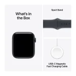 Apple Watch SE 3 Cellular Aluminium 40mm Αδιάβροχο με eSIM και Παλμογράφο (Midnight Aluminium Case with Midnight Sport Band - S/M) MEP94ZR/A - Image 6