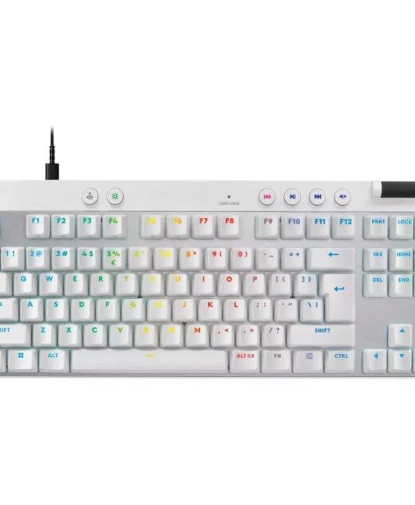 Logitech Pro X TKL Ηall Effect Gaming Πληκτρολόγιο Tenkeyless με Magnetic διακόπτες και RGB φωτισμό (Αγγλικό US) Λευκό 920-013242