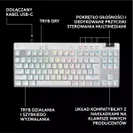 Logitech Pro X TKL Ηall Effect Gaming Πληκτρολόγιο Tenkeyless με Magnetic διακόπτες και RGB φωτισμό (Αγγλικό US) Λευκό 920-013242 - Image 7