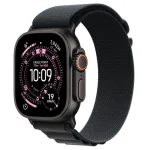 Apple Watch Ultra 3 Titanium 49mm Αδιάβροχο με eSIM και Παλμογράφο (Black Titanium Case with Black Alpine Loop - Large) MF0X4QF/A