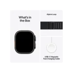 Apple Watch Ultra 3 Titanium 49mm Αδιάβροχο με eSIM και Παλμογράφο (Black Titanium Case with Black Alpine Loop - Large) MF0X4QF/A - Image 5