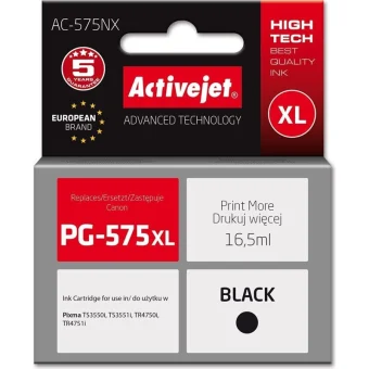 Active Jet Συμβατό Μελάνι Εκτυπωτή InkJet Canon 16.5ml Μαύρο 1τμχ AC-575NX