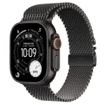 Apple Watch Ultra 3 Titanium 49mm Αδιάβροχο με eSIM και Παλμογράφο (Black Titanium Case with Black Titanium Milanese Loop - Small) MF1N4QR/A