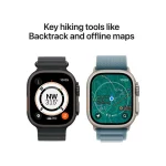 Apple Watch Ultra 3 Titanium 49mm Αδιάβροχο με eSIM και Παλμογράφο (Black Titanium Case with Black Titanium Milanese Loop - Small) MF1N4QR/A - Image 2