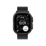 Apple Watch Ultra 3 Titanium 49mm Αδιάβροχο με eSIM και Παλμογράφο (Black Titanium Case with Black Titanium Milanese Loop - Small) MF1N4QR/A - Image 5