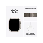 Apple Watch Ultra 3 Titanium 49mm Αδιάβροχο με eSIM και Παλμογράφο (Natural Titanium Case with Natural Titanium Milanese Loop - Large) MF0E4QR/A - Image 6