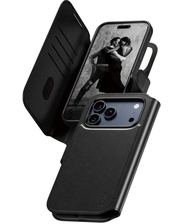 PanzerGlass Wallet Δερμάτινο / Πλαστικό Μαύρο (iPhone 17 Pro Max) CR63940