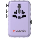 Verbatim Φορτιστής GaN με 2 Θύρες USB-A και 2 Θύρες USB-C και Καλώδιο USB-C 100W Power Delivery / Quick Charge 4+ Μωβ (Charge 'n' Travel) 30193 - Image 4