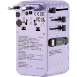 Verbatim Φορτιστής GaN με Θύρα USB-A και Θύρα USB-C και Καλώδιο USB-C 70W Power Delivery / Quick Charge 4+ Μωβ (Charge 'n' Travel) 30188 - Image 2