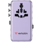 Verbatim Φορτιστής GaN με Θύρα USB-A και Θύρα USB-C και Καλώδιο USB-C 70W Power Delivery / Quick Charge 4+ Μωβ (Charge 'n' Travel) 30188 - Image 3