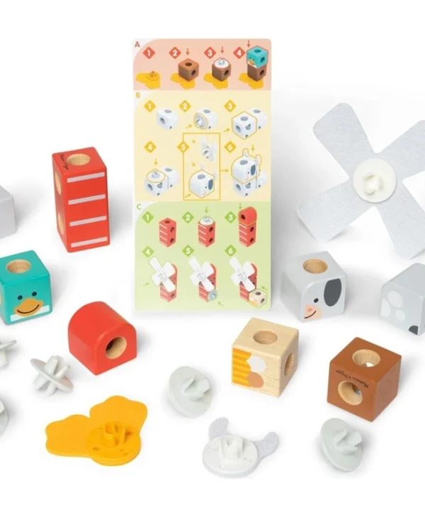 Melissa & Doug Τουβλάκια Bloackables: Farm Friends 6074896