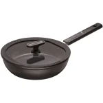 Fiskars Τηγάνι από Αλουμίνιο Με Καπάκι με Αντικολλητική Επίστρωση 24cm 1078419
