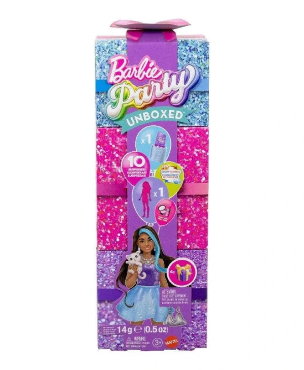 Barbie Party Κούκλα για 3+ ετών+ Ετών 29.6εκ. (Διάφορα Σχέδια) 1τμχ JFY66