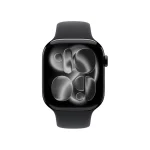 Apple Watch Series 11 Cellular Aluminium 46mm Αδιάβροχο με eSIM και Παλμογράφο (Jet Black Aluminium Case with Black Sport Band - M/L) MFC44ZR/A - Image 3