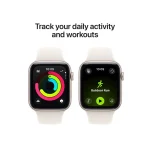 Apple Watch SE 3 Cellular Aluminium 44mm Αδιάβροχο με eSIM και Παλμογράφο (Starlight Aluminium Case with Starlight Sport Band - S/M) MEPE4ZR/A - Image 5
