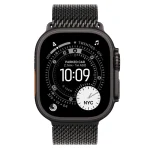 Apple Watch Ultra 3 Titanium 49mm Αδιάβροχο με eSIM και Παλμογράφο (Black Titanium Case with Black Titanium Milanese Loop - Large) MF1T4QF/A - Image 2