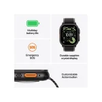 Apple Watch Ultra 3 Titanium 49mm Αδιάβροχο με eSIM και Παλμογράφο (Natural Titanium Case with Natural Titanium Milanese Loop - Medium) MEWY4QF/A - Image 3