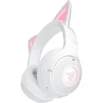 Razer Kraken Kitty V2 BT Ασύρματο Over Ear Gaming Headset με σύνδεση Bluetooth Λευκό RZ04-04860600-R3M1