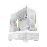 Deepcool CG380 3F Midi Tower Κουτί Υπολογιστή με Πλαϊνό Παράθυρο και ARGB Φωτισμό Λευκό R-CG380-WHAGM3-G