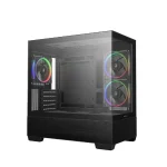 Deepcool CG380 3F Midi Tower Κουτί Υπολογιστή με Πλαϊνό Παράθυρο και ARGB Φωτισμό Μαύρο R-CG380-BKAGM3-G - Image 3