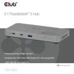 Club3D Thunderbolt 5 Docking Station με 4K PD Γκρι (CSV-2563) - Image 3