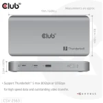 Club3D Thunderbolt 5 Docking Station με 4K PD Γκρι (CSV-2563) - Image 4