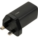 iBox Φορτιστής Χωρίς Καλώδιο GaN με Θύρα USB-A και 2 Θύρες USB-C 65W Μαύρος (C-65 UK) ILUC65BUK - Image 2