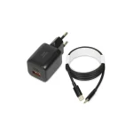 iBox Φορτιστής Χωρίς Καλώδιο GaN με Θύρα USB-A και 2 Θύρες USB-C 65W Λευκός (C-65 UK) ILUC65WUK - Image 4