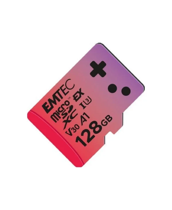Emtec Gaming microSDXC 128GB Class 10 U3 V30 A1 UHS-I ECMSDM128GEXG