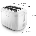 Philips 3000 Φρυγανιέρα 2 Θέσεων 900W Λευκή HD2511/00 - Image 6