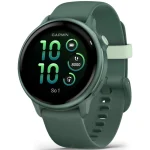 Garmin Vivoactive 6 Aluminium 42mm Αδιάβροχο Smartwatch με Παλμογράφο (Jasper Green) 010-02985-02