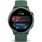 Garmin Vivoactive 6 Aluminium 42mm Αδιάβροχο Smartwatch με Παλμογράφο (Jasper Green) 010-02985-02 - Image 6