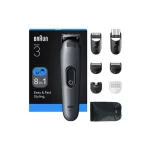 Braun Series 3 Επαναφορτιζόμενη Κουρευτική Μηχανή Γκρι AIO3540 7500435245180 - Image 2