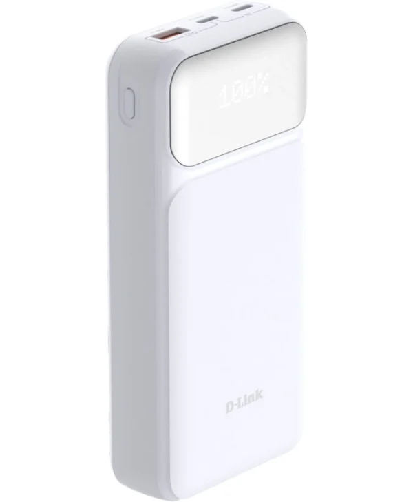 D-Link DPP-201 Power Bank 20000mAh 18W με Θύρα USB-A και Θύρα USB-C Λευκό