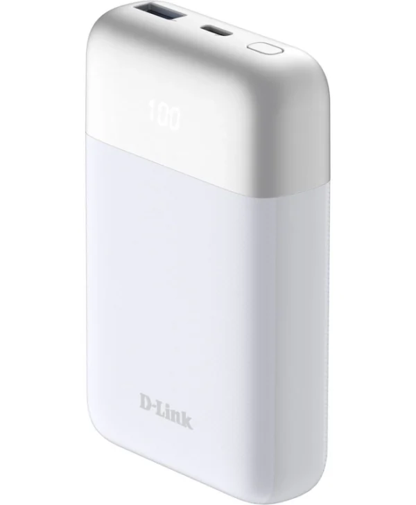 D-Link DPP-101 Power Bank 10000mAh 18W με Θύρα USB-A και Θύρα USB-C Λευκό