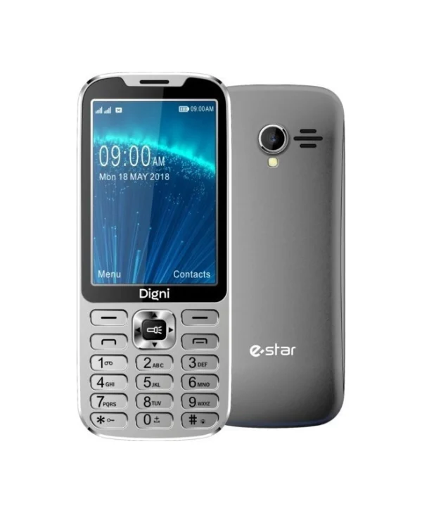 eStar Digni Call 4G Dual SIM (48MB) Κινητό με Κουμπιά Ασημί 42221546