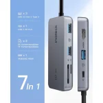 Inateck USB-C Docking Station με HDMI 4K PD Γκρι (HB2027) HB2027_DARK GRAY - Image 2