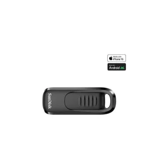 Sandisk Ultra Slider 256GB USB 2.0 Stick με σύνδεση USB-C Μαύρο SDCZ480-256G-G46