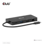Club3D USB-C Docking Station με 4K PD Ethernet Μαύρο (CSV-2552)