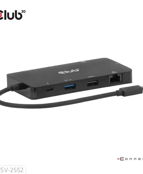 Club3D USB-C Docking Station με 4K PD Ethernet Μαύρο (CSV-2552)