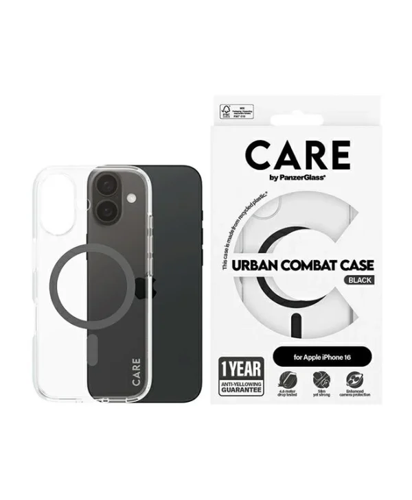 PanzerGlass Flagship Back Cover Πλαστικό Μαύρο (iPhone 16) 1345