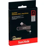 Sandisk Extreme Pro Dual 2TB USB 3.2 Stick με σύνδεση USB-A & USB-C Μαύρο SDDDE1-2T00-G46 - Image 3