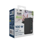 Gembird Φορτιστής Χωρίς Καλώδιο GaN με Θύρα USB-A και 3 Θύρες USB-C 100W Power Delivery Μαύρος (TA-UC-PDQC100LCD-01-BK) - Image 6