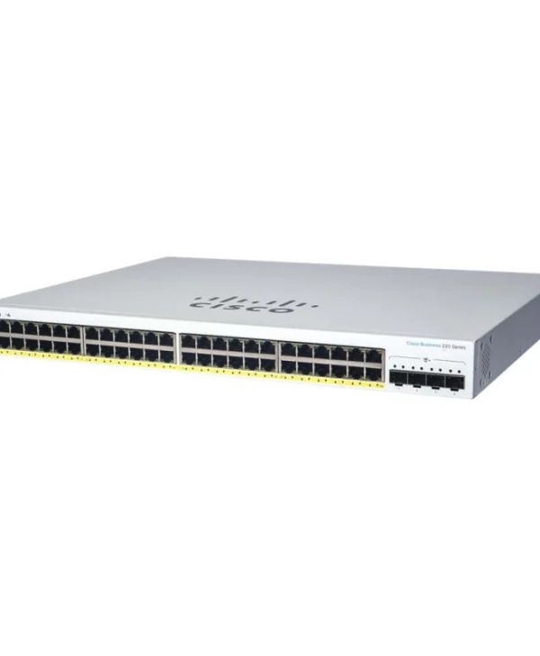 Cisco CBS220-48P-4G Managed L2 PoE+ Switch με 48 Θύρες Gigabit (1Gbps) Ethernet και 4 SFP Θύρες CBS220-48P-4G-EU