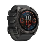 Garmin Fenix 8 Stainless Steel 51mm Αδιάβροχο Smartwatch με Παλμογράφο (Sapphire, Carbon Grey Dlc With Black/Pebble Grey Silicone Band) 010-02905-21 - Image 2