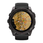 Garmin Fenix 8 Stainless Steel 51mm Αδιάβροχο Smartwatch με Παλμογράφο (Sapphire, Carbon Grey Dlc With Black/Pebble Grey Silicone Band) 010-02905-21 - Image 4