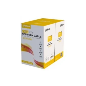 Dahua Direct Attach Copper Cat.6 Καλώδιο Δικτύου Ethernet εξωτερικού χώρου 305m Μαύρο 1τμχ PFM920-6UN