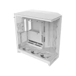 NZXT H9 Flow RGB+ Gaming Midi Tower Κουτί Υπολογιστή με Πλαϊνό Παράθυρο Λευκό Ματ CM-H92FW-P1