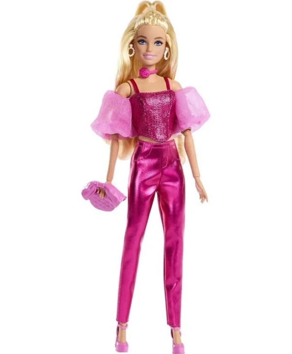 Barbie Deluxe Style - Metallic Pink with Blonde Hair Κούκλα για 3+ ετών+ Ετών JFP40